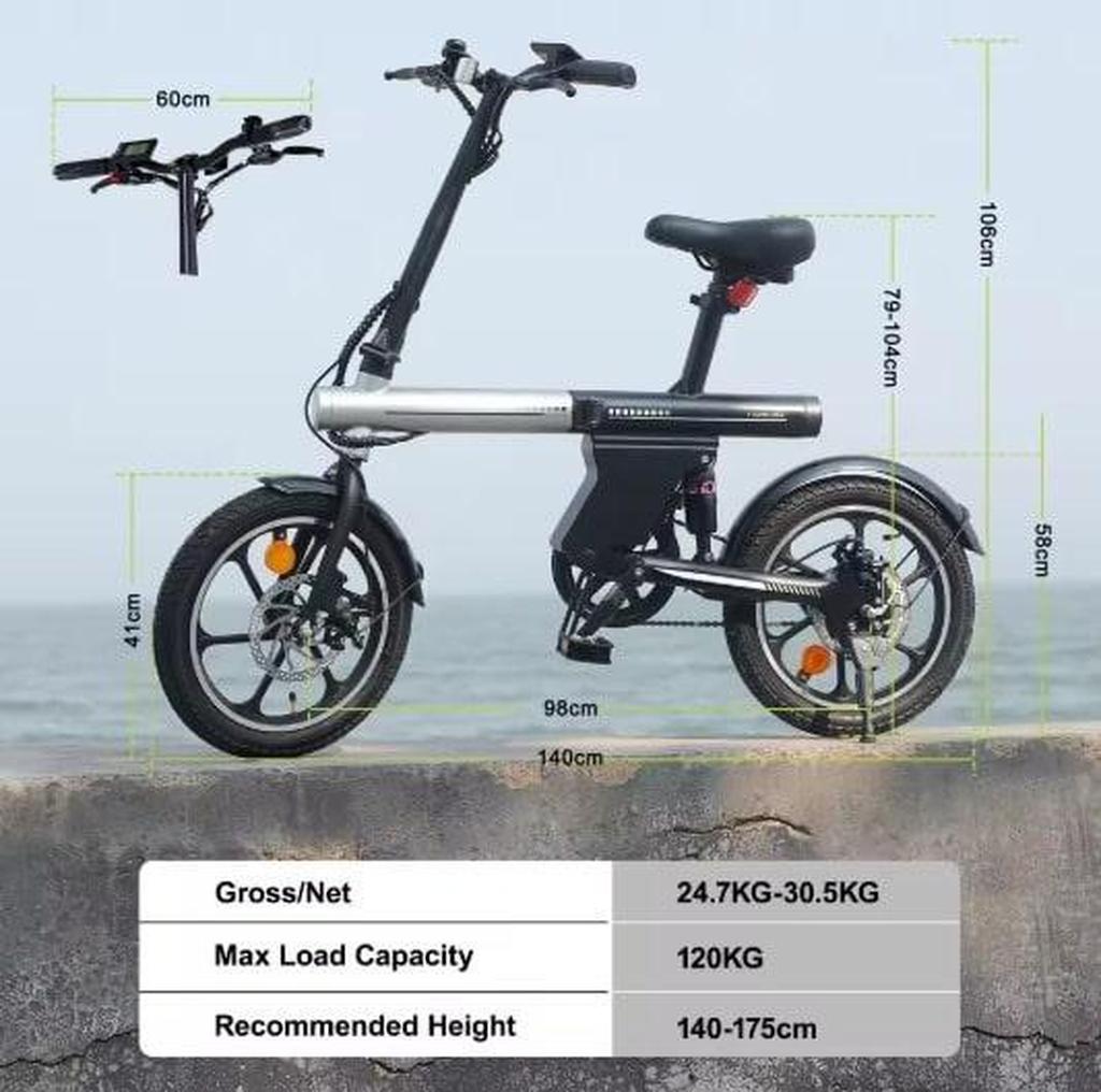 NIEUW A Vester World E-Bike Vouwfiets 16inch 44cm